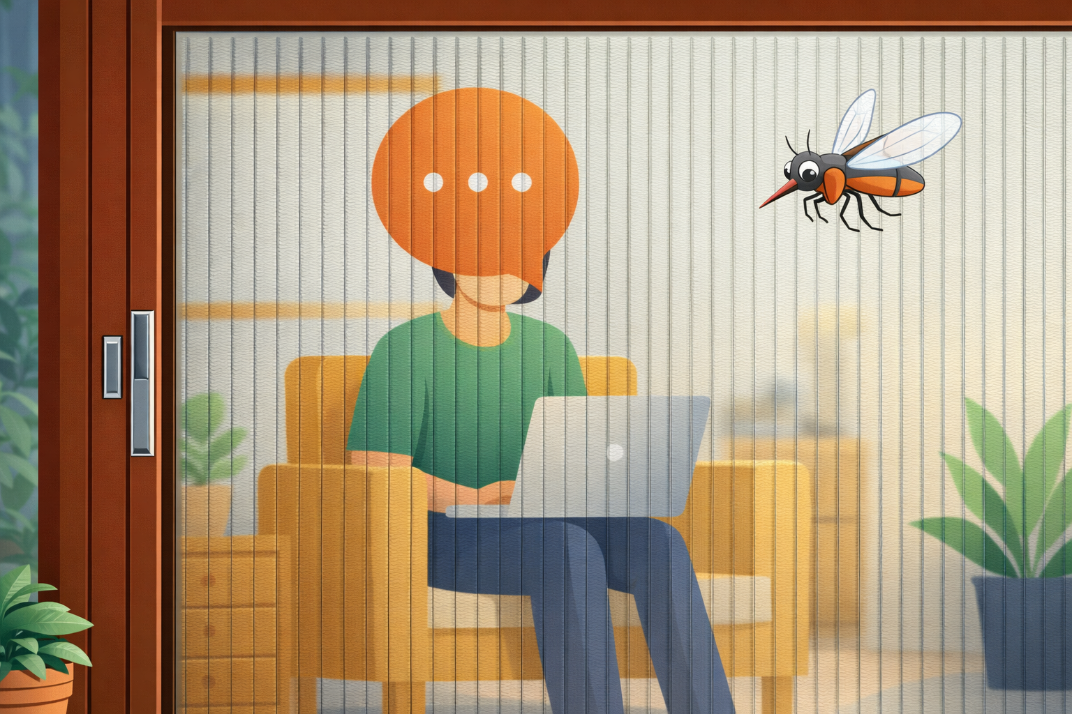 Sliding insect screen door system for homes in Hyderabad