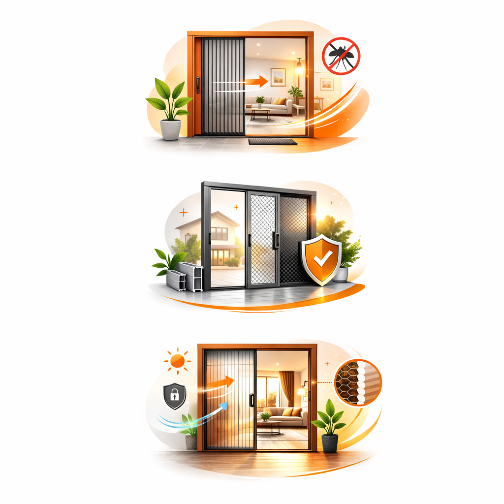 Mosquito mesh protection system for balcony in Hyderabad homes