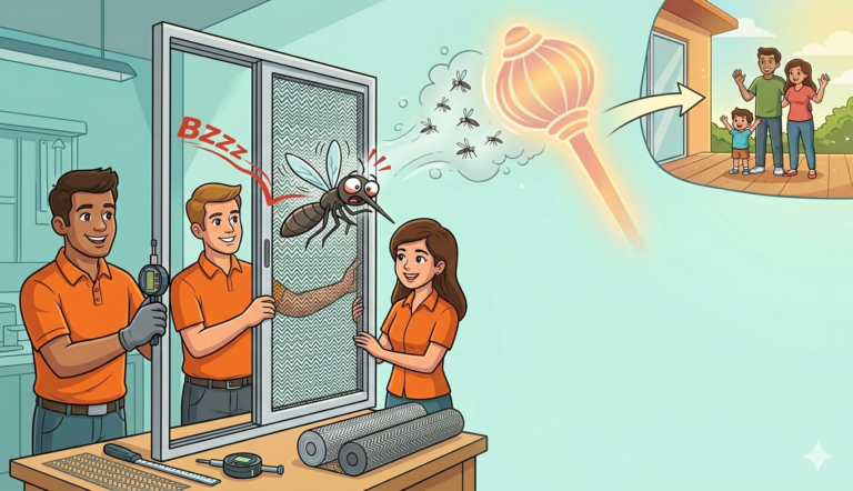 Mosquito mesh installation near me service in Hyderabad